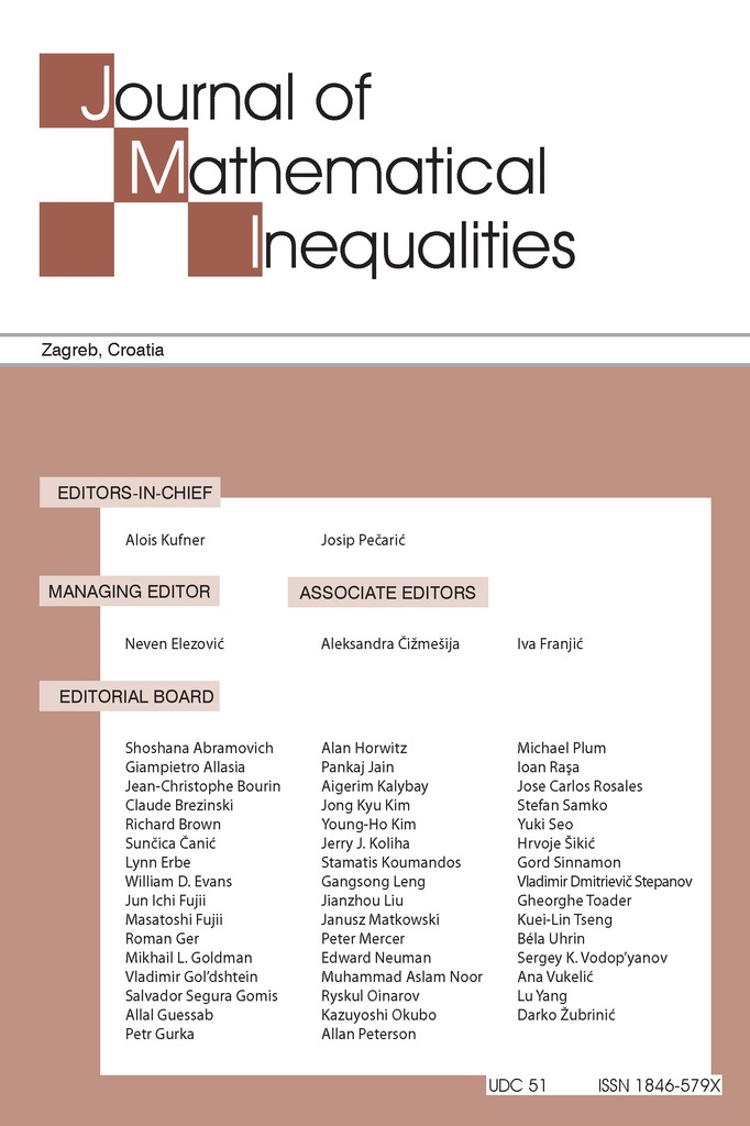 Journal of Mathematical Inequalities